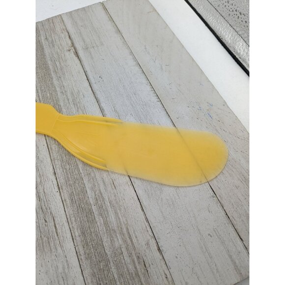 Yellow Plastic Spreader #1 Knife For Cheese & Butter 9" Advertising - Picture 5 of 7